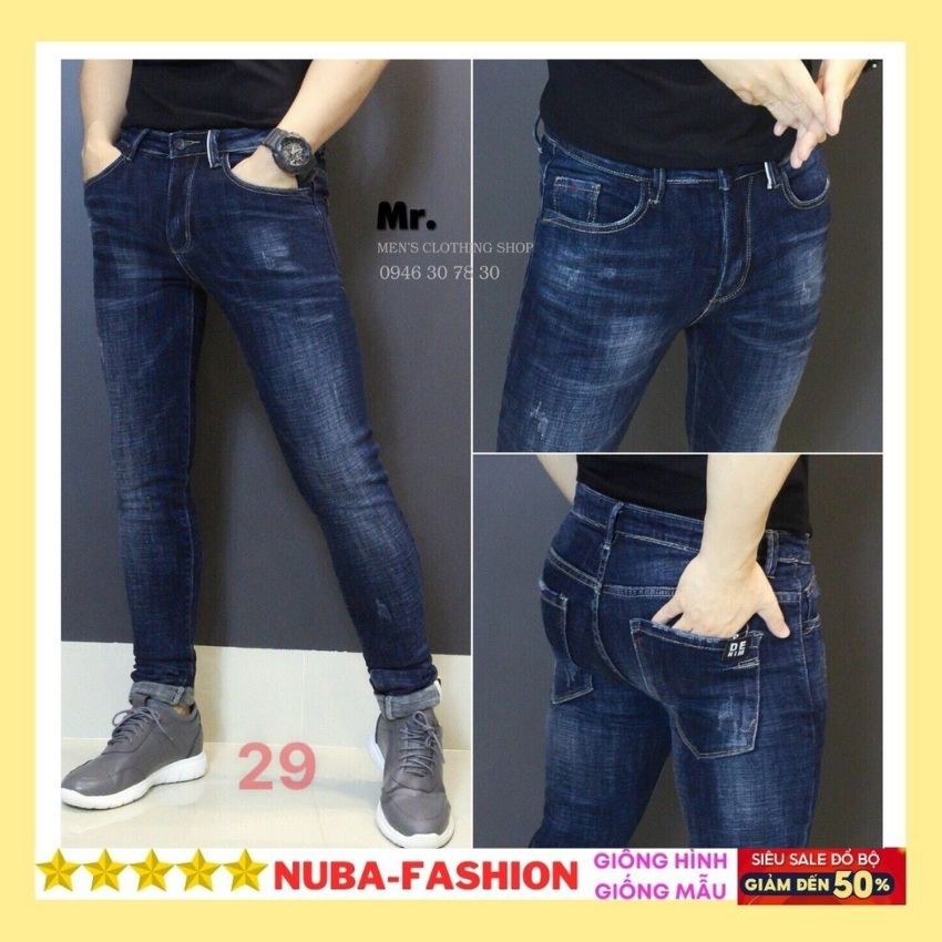 Quần jean nam xanh xước,đpẹ giá rẻ,quần bò TCS 29 | BigBuy360 - bigbuy360.vn