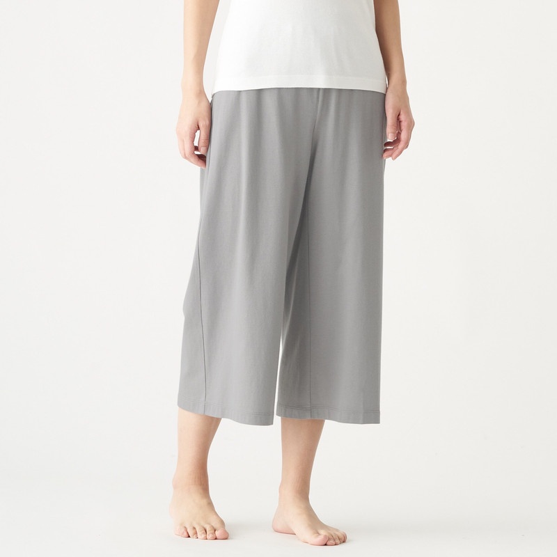 Muji Quần Lửng 3/4 Vải Jersey Rayon Cotton