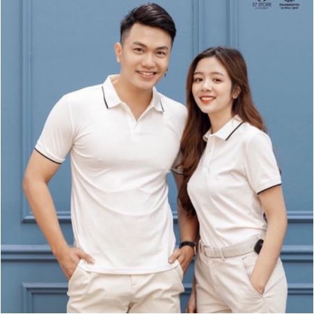 Áo phông nữ có cổ, polo nam cổ viền dệt cotton kiểu cá sấu thời trang - OMAN | BigBuy360 - bigbuy360.vn