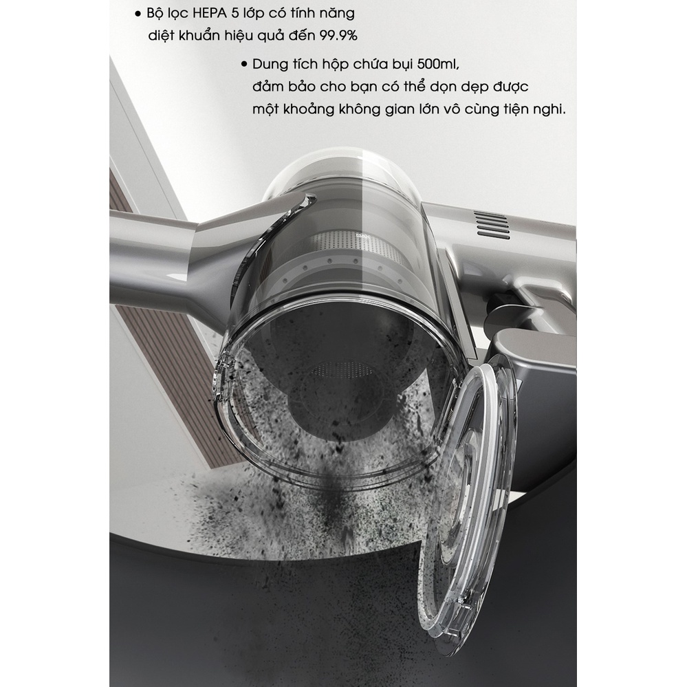 Máy Hút Bụi Cầm Tay Không Dây Đa Năng Xiaomi Dreame V12 Pro Lực Hút 32.000 Pa Hàng Chính Hãng