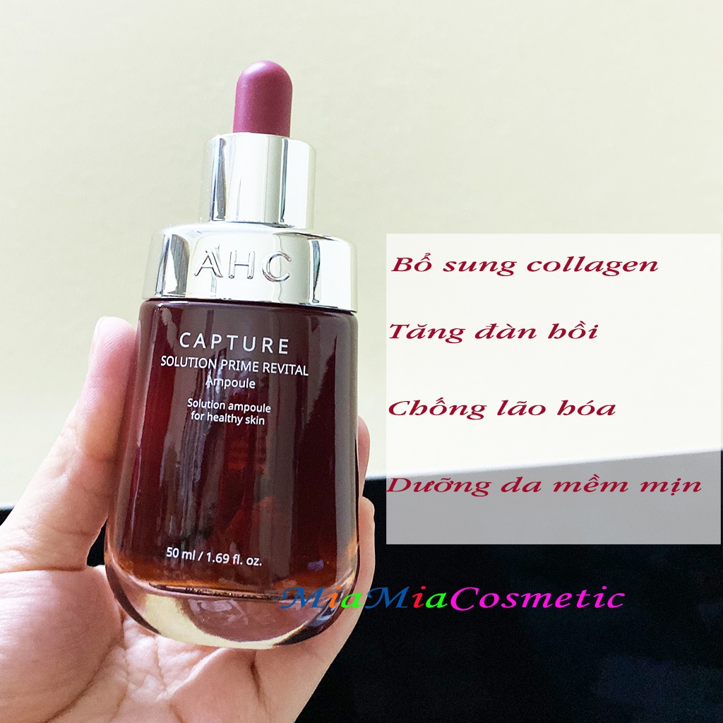 Serum Tinh Chất AHC Capture Solution Prime White Moist Revital Ampoule Dưỡng Trắng Cấp Ẩm 50ml [ MẪU MỚI NHẤT]