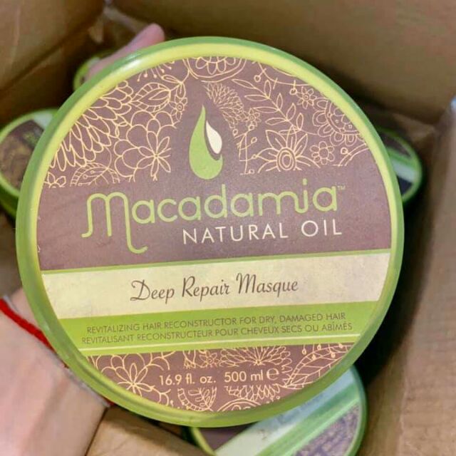 Kem hấp (dầu ủ tóc) Macadamia - Deep Repair Masque (Mỹ) 500ML