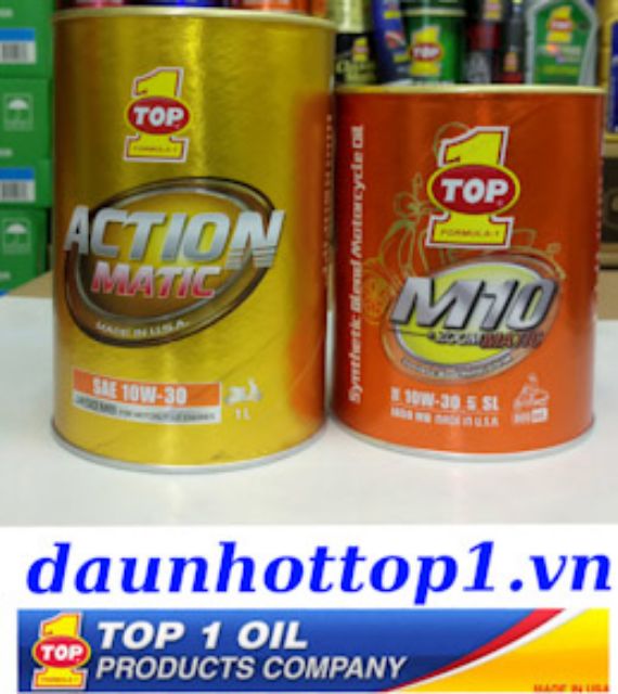 Nhớt TOP 1 Action Matic 10W-30 MB 1Lít XE GA