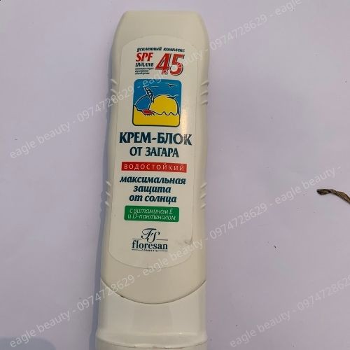 Kem chống nắng nga FLORESAN SPF 45+ VTM E&D bảo vệ làn da cực tốt - Chính hãng