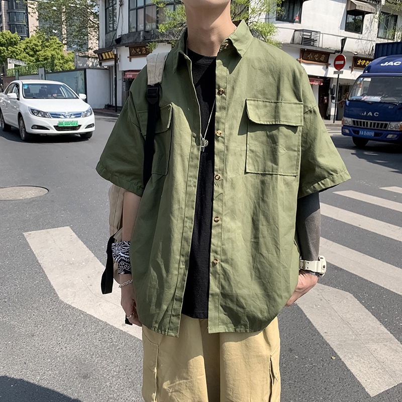 Áo sơ mi tay ngắn thời trang cho nam