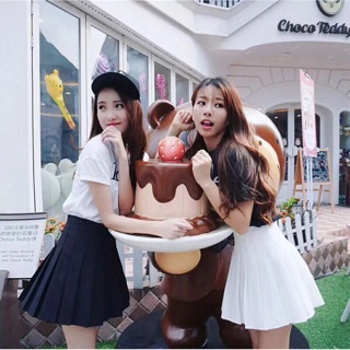 Chân váy xếp ly xoè