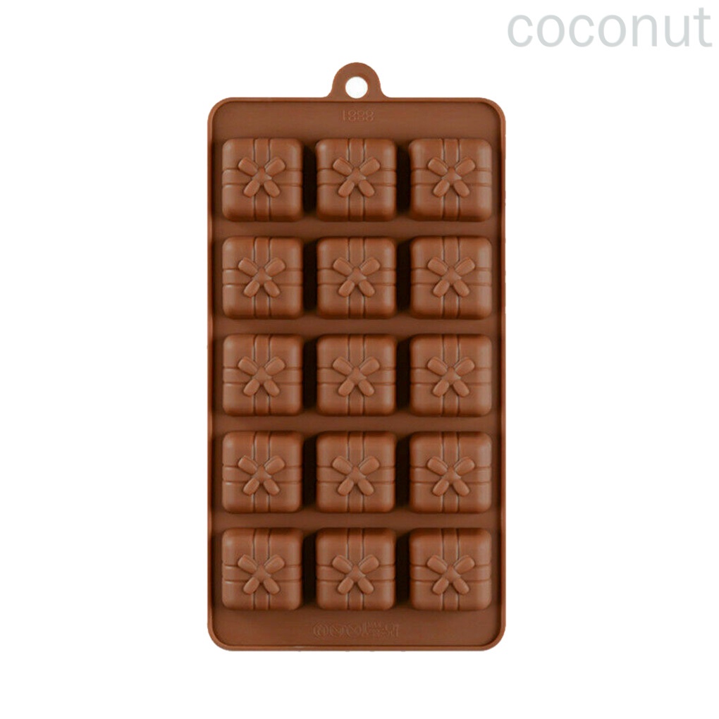 Khuôn Silicon Làm Bánh Kẹo 15 Ngăn Hình Trái Dừa Diy