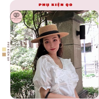 Mũ cói gấu Panda vành cứng M22