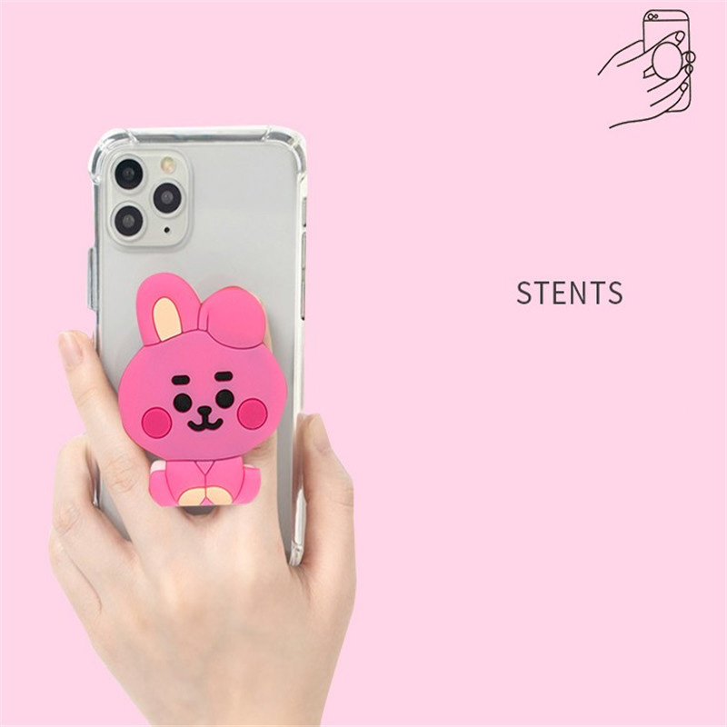 Giá Đỡ Điện Thoại Hình Búp Bê Bt21 Xinh Xắn