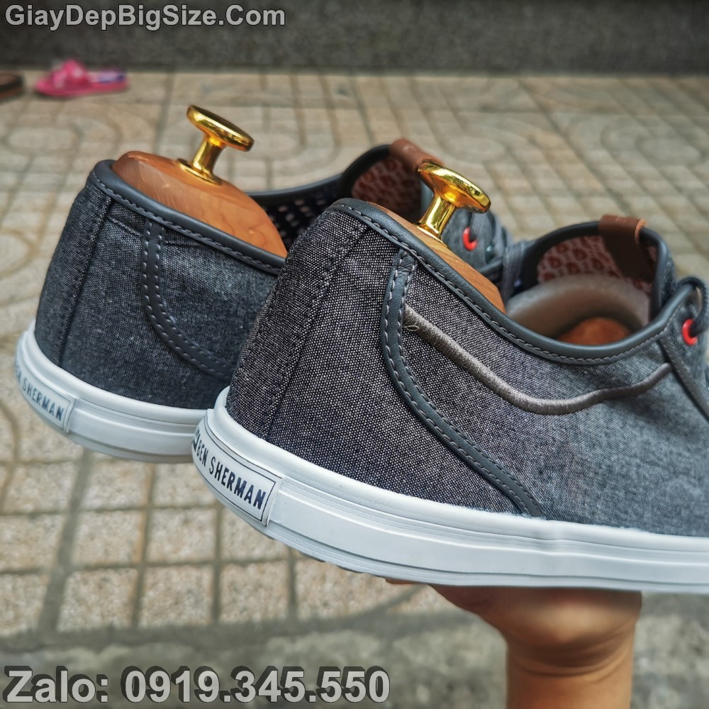 Giày sneaker vải, giày thể thao big size cỡ lớn EU:45-46 cho nam chân to (hàng VN xuất dư)