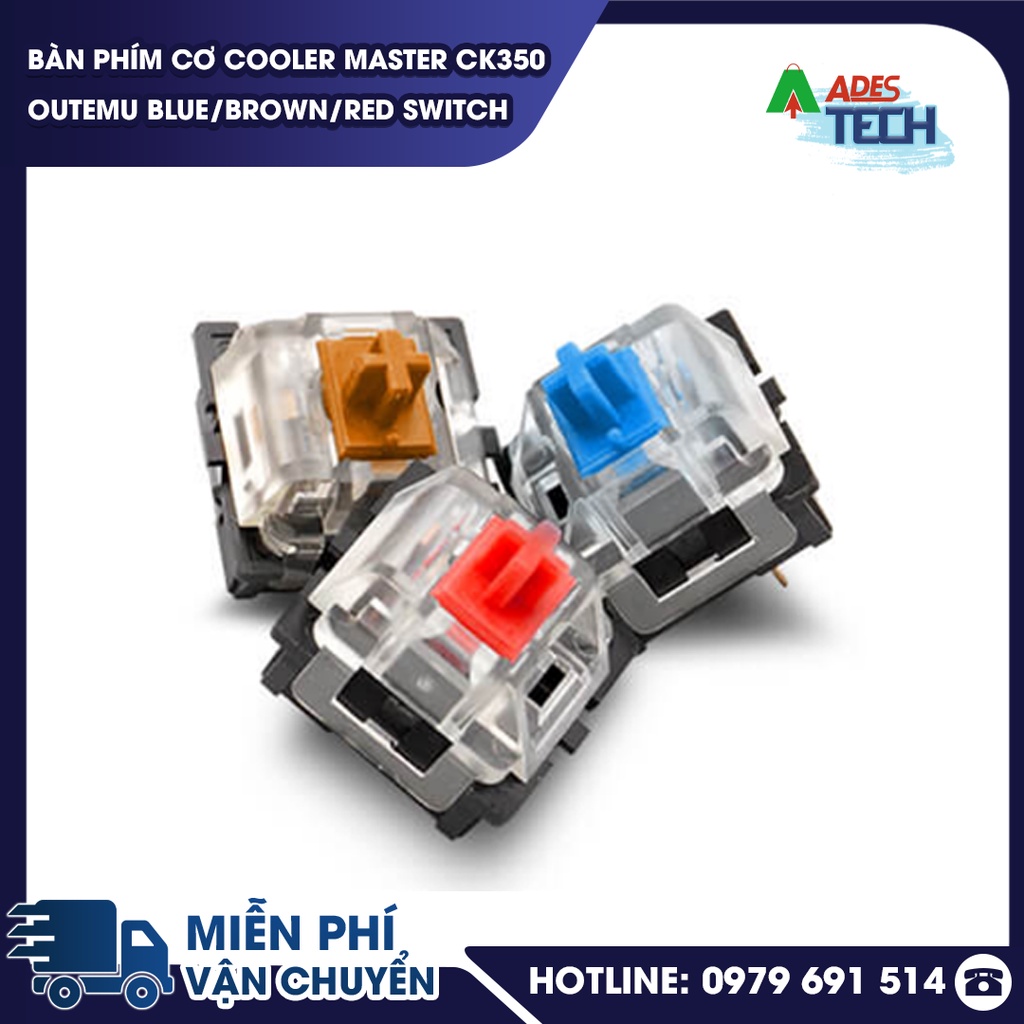 Bàn Phím Cơ Cooler Master CK350 Outemu Blue/Brown/Red Switch