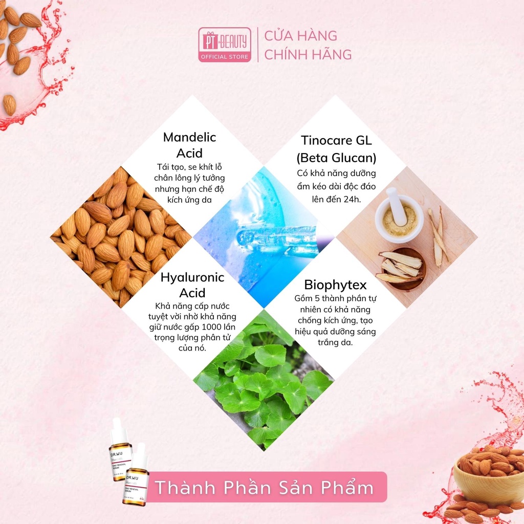 Serum Tái Tạo Da Dr.Wu Mandelic Acid 6% 15ml