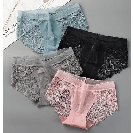 [Giá hủy diệt] Quần lót nữ đúc su pha ren hoa siêu mát sexy cho nàng Ponnyhome M8