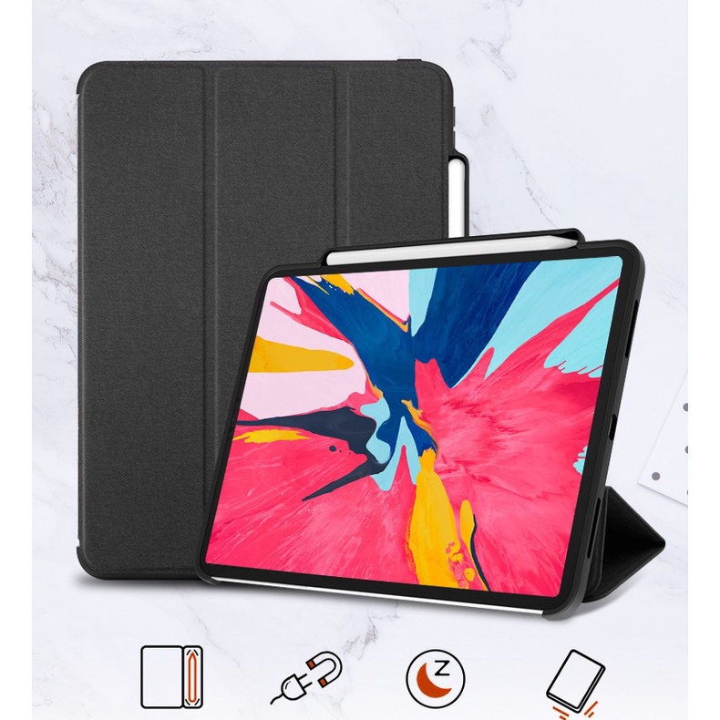Bao da iPad Pro 12.9 inch 2021 (M1) / iPad Pro 12.9 inch 2020 Ringke Smart Case Có Khe Cắm Apple Pencil - chính hãng