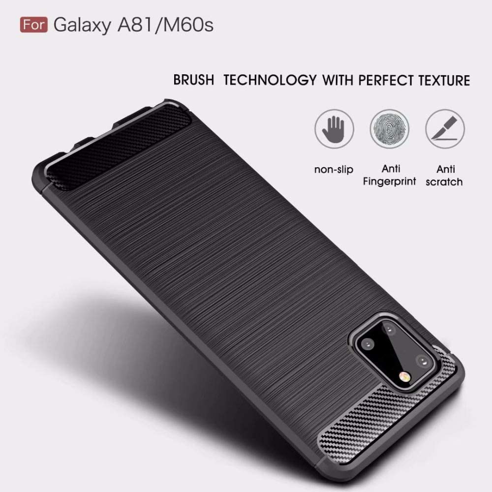 [Loại Tốt] Ốp Lưng Samsung Note 10 Lite, A81, M60s Dẻo Carbon Phay Xước Chống Sốc