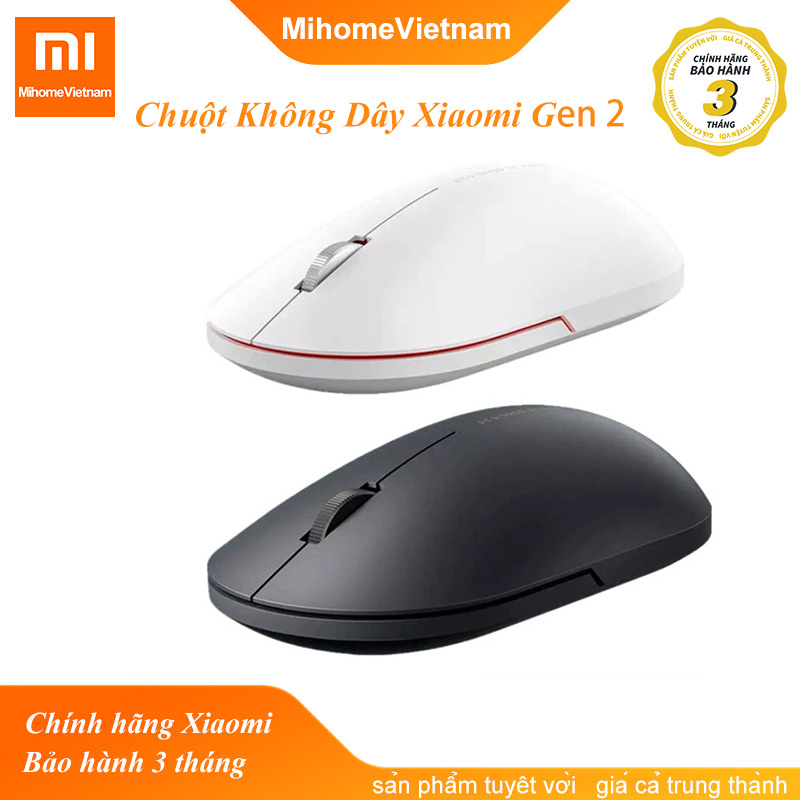 Chuột không dây Xiaomi gen 2 - Chuột Xiaomi không dây wireless Portable Mouse