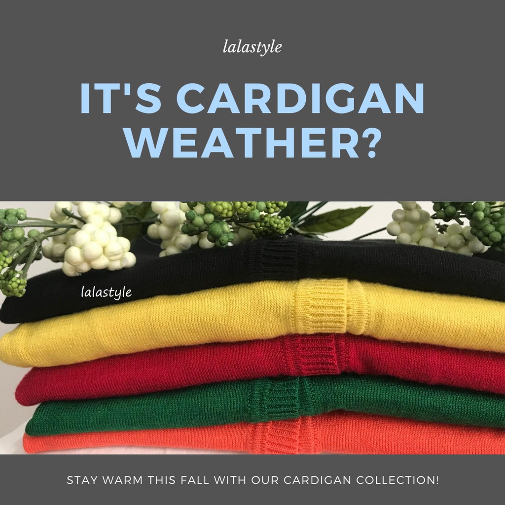 Áo len cardigan lửng Lalastyle