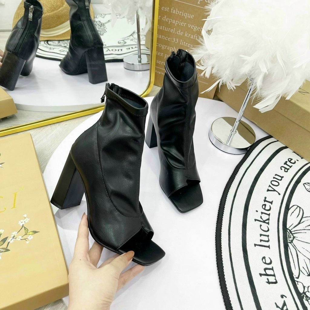 BỐT NỮ, BỐT THỜI TRANG NỮ, BỐT DA KIỂU XỎ NGÓN FULL BOX(BT5) | BigBuy360 - bigbuy360.vn