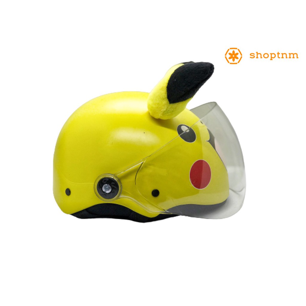 Nón bảo hiểm cho bé PIKACHU cho trẻ em 3-6t, Mũ bảo hiểm cho bé đẹp và trẻ em dễ thương, mũ bảo hiểm cho bé trai và gái