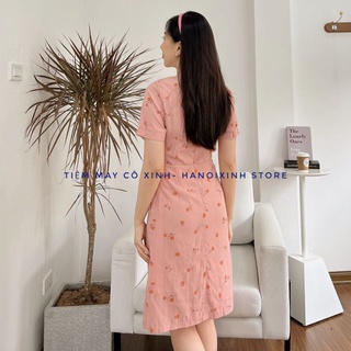 váy cổ tàu đũi mát hàng may đo