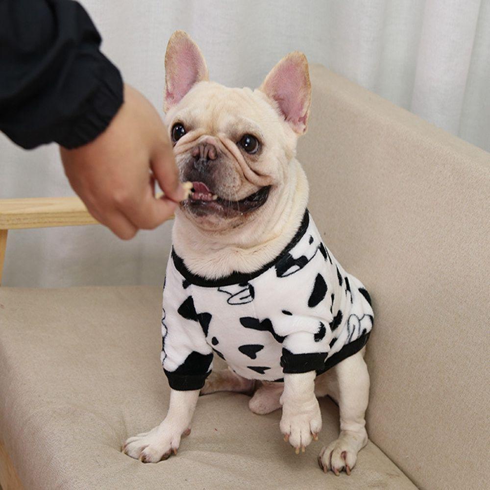 Áo Hoodie Vải Lông Cừu Mềm Ấm Áp In Họa Tiết Hoạt Hình Chó Bull Pháp Đáng Yêu Dành Cho Cún Cưng