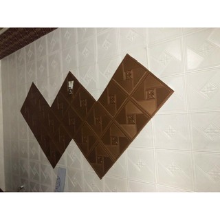 10 tấm xốp 3D giả da hoa văn