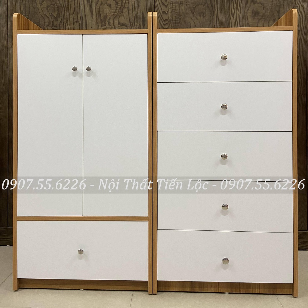 Tủ quần áo cho bé, Tủ đựng quần áo cho bé trai bé gái gỗ MDF chống ẩm lõi xanh Thái Lan, phụ kiện giảm chấn inox