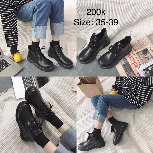 Giày da thấp cổ - Order QC