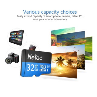 Thẻ Nhớ SD Micro NETAC 32GB Class 10 - Bảo Hành 5 Năm