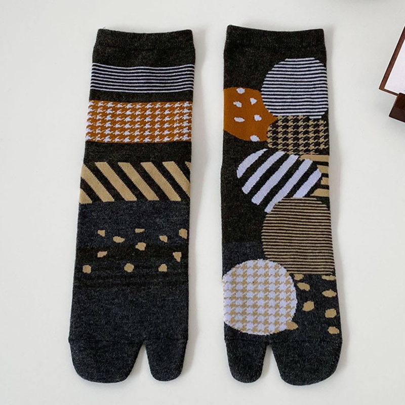 Tất xỏ ngón họa tiết hoa trừu tượng thời trang đẹp mắt cho unisex