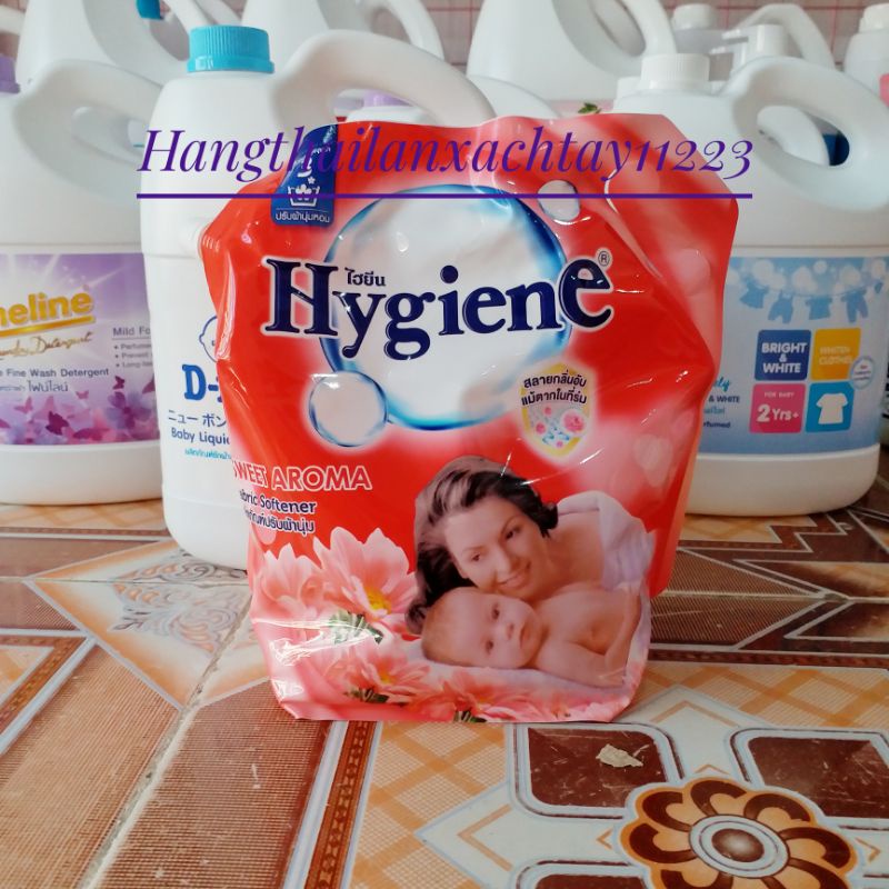 Nước xả vải Hygiene Túi đậm đặc 1800ml Thái lan