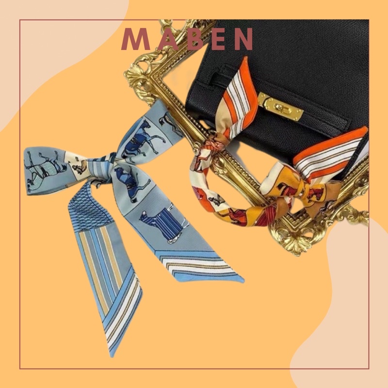 Khăn quấn túi xách in hình con ngựa - Maben