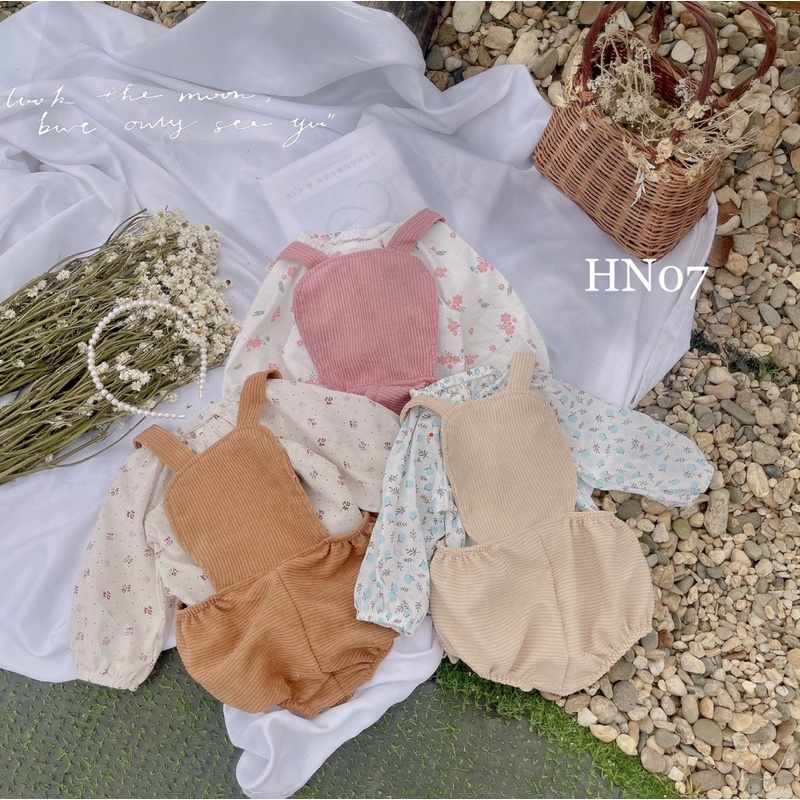 set yếm áo hoa