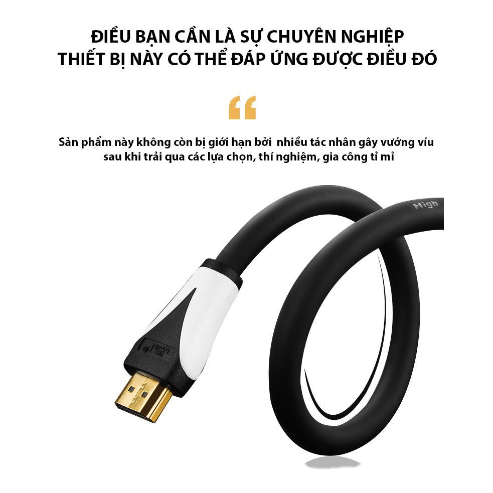 [Bán chạy nhất] Cáp HDMI 2.0 JSJ JB-H600 dài 1.8m - 5m chất lượng hình ảnh sắc nét lên tới 4K, hỗ trợ 3D IMAX màn hình l