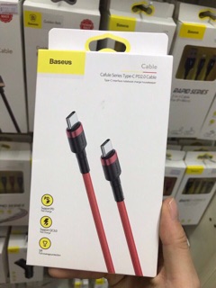 Cáp baseus sạc nhanh TyPeC to TypeC Qc 3.0 thương hiệu Baseus