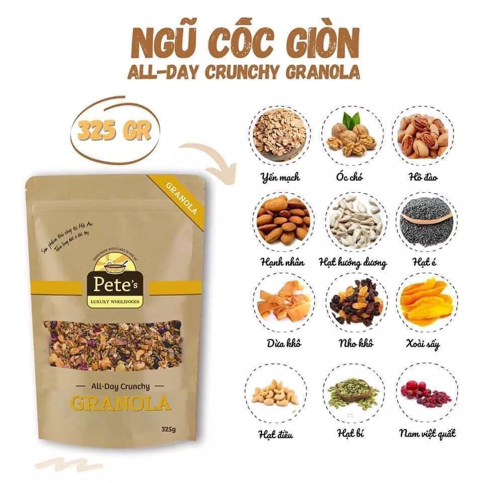 Ngũ cốc Pete Granola  gói 325g