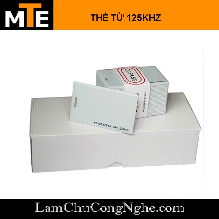 Thẻ từ RFID 125Khz loại dày 1.8mm- thẻ ID chip TK4100 dùng làm thẻ nhân viên, thang máy ...