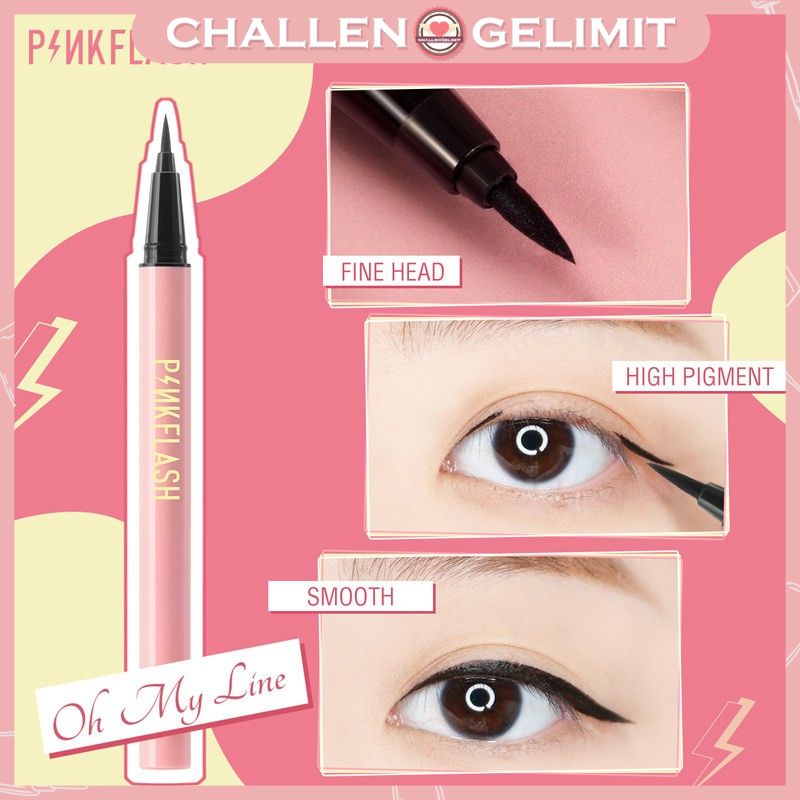 [Hàng mới về] Bút Kẻ Mắt Dạng Lỏng PINKFLASH PF-E01 Màu Đen Chống Nước Hỗ Trợ Trang Điểm Chuyên Nghiệp | BigBuy360 - bigbuy360.vn