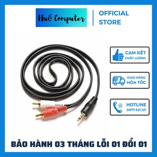 Dây loa 1 đầu 3.5 ra 2 av dài 1,5m