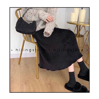 Chân váy midi chân bồng