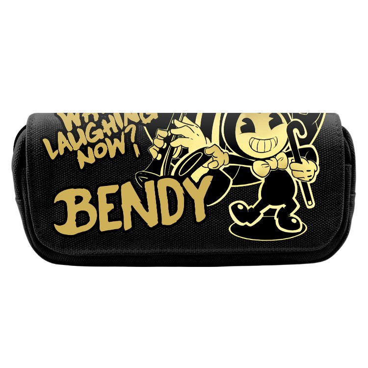 Bendy and the Ink Machine 3D Color Pattern Student Multifunctional Canvas Pencil Bag Birthday Gift