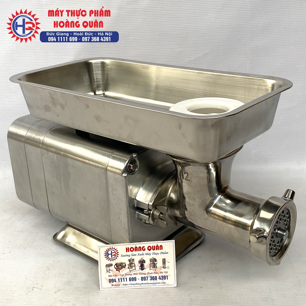 Máy xay thịt, đùn xương 1.1 KW - CỐI INOX 12 - KIỂU DÁNG ATS