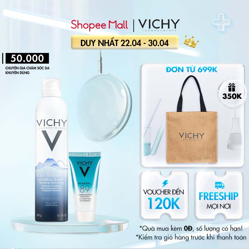 Bộ xịt khoáng dưỡng da Vichy Mineralizing Thermal Water