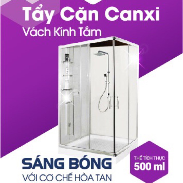 [Loại mạnh nhất] Nước lau kính bám cặn canxi lâu năm SABO-K, ố mốc, cặn vảy cá + tẩy bồn cầu siêu mạnh chai 500ml