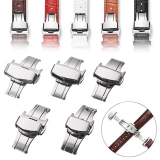 Beautyangel 14-22mm Butterfly Push Button Deployment Watch Clasp Band Buckle Band Steel