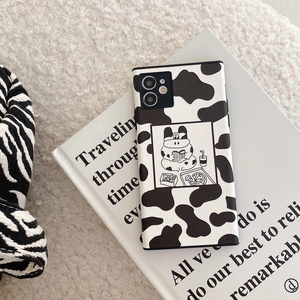 Hợp iphone case 12/12mini/12pro/12pro max/11/11pro/11pro max/xs max/xr/xs/x/8/7/8plus/7plus Cute cow  Vỏ não Vỏ bảo vệ | BigBuy360 - bigbuy360.vn