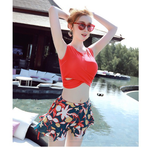 Bikini Hai Mảnh ⚡ FREESHIP ⚡ Kín Đáo Đồ Bơi Giấu Bụng Đi Biển Mùa Hè ་