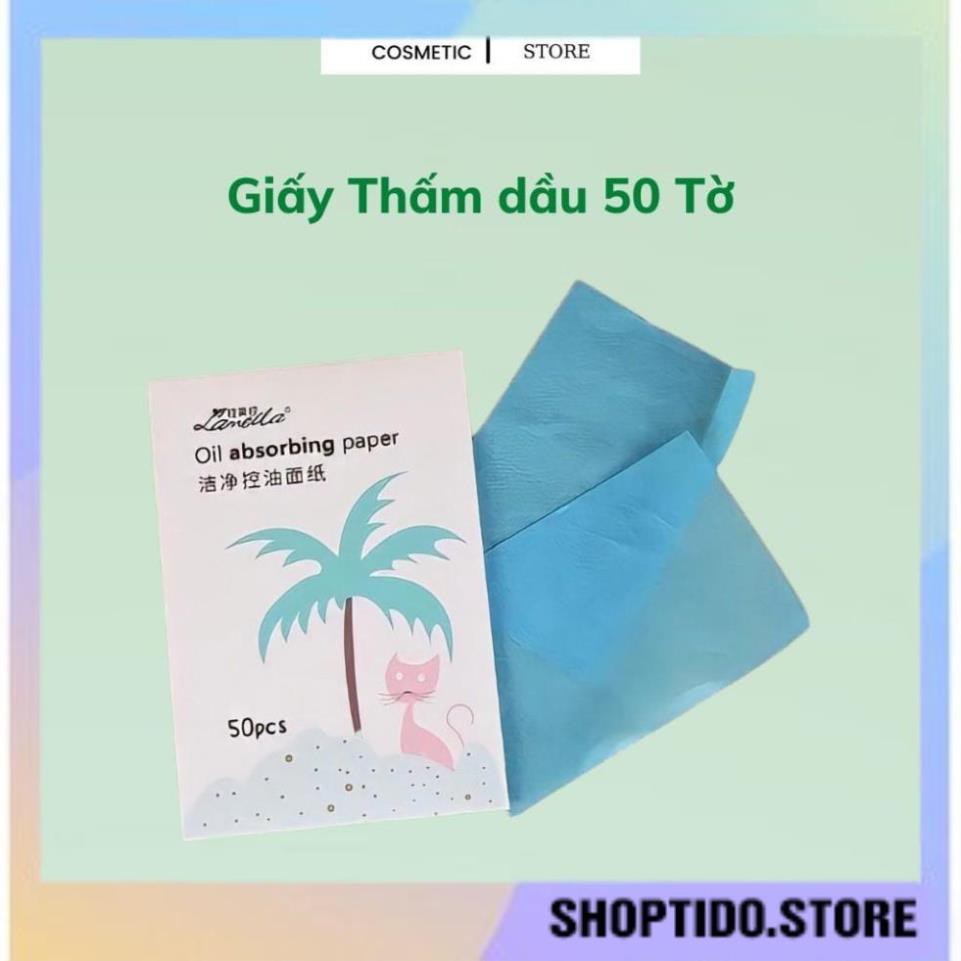 Giấy Thấm Hút Dầu LAMEILA FREE SHIP Giúp LÀM Sạch Da Thích Hợp Những Người Da Dầu Gói 50 Tờ