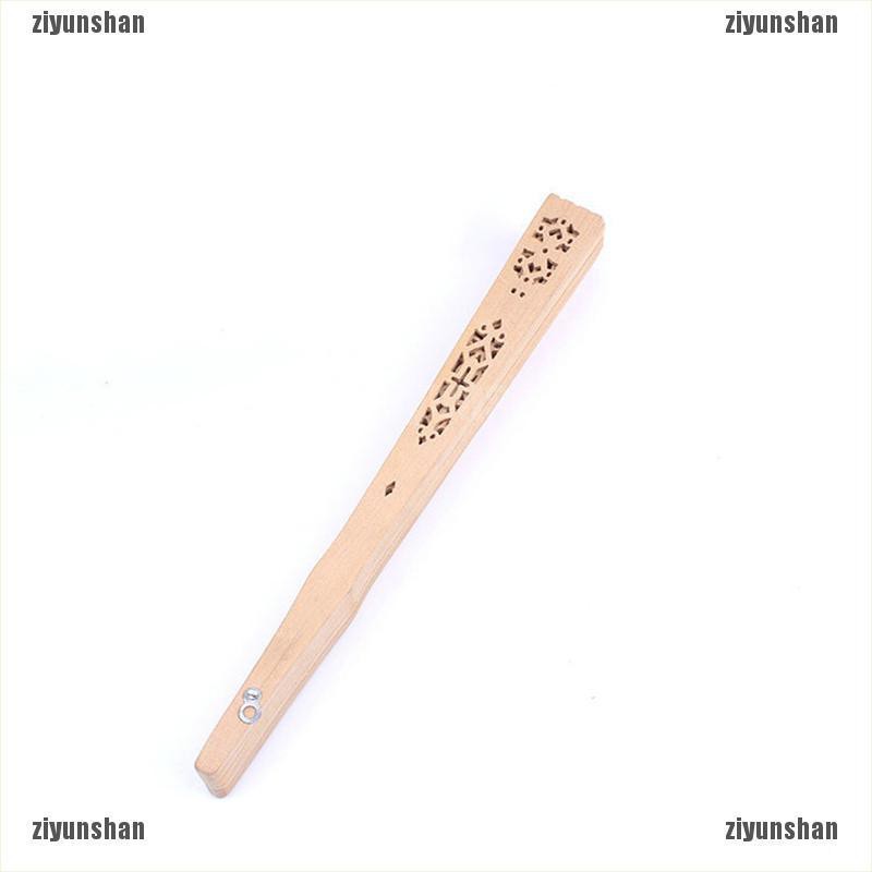 Quạt Xếp Cầm Tay Bằng Gỗ Tre Chạm Khắc Phong Cách Vintage