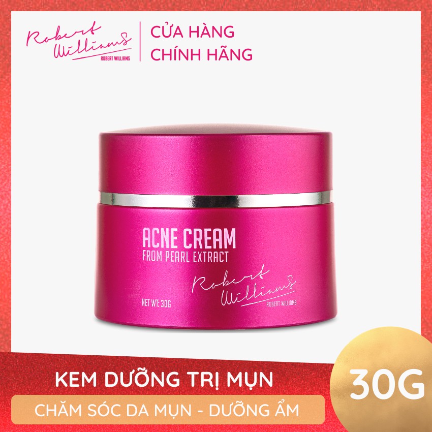 Kem dưỡng sáng giảm mụn mờ thâm Ngọc trai 30g ROBERT WILLIAMS Acne Cream